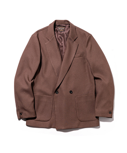 MR.OLIVE / RETRO POLYESTER TWILL / 2B DOUBLE BREASTED JACKET OUTER