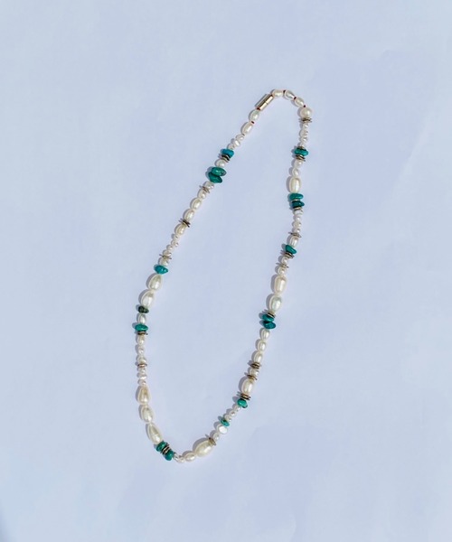 AMP JAPAN / Turquoise x Pearl Necklace ACCESSORY | MR.OLIVE ...
