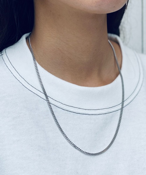 フラット リンク プチプライス チェーンネックレス ACCESSORY