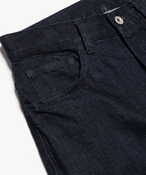 12oz CRUNCH DEINIM / RELAXED TAPERED JEANS BOTTOMS | MR.OLIVE