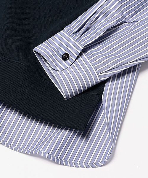 URAKE & MULTI STRIPE / HYBRID SHIRT SHIRTS | MR.OLIVE（ミスター