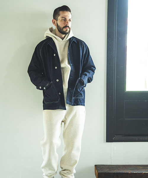 12oz CRUNCH DEINIM / COVERALL JACKET OUTER | MR.OLIVE（ミスター ...