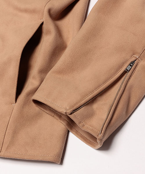 MICRO SUEDE STRETCH / SINGLE RIDERS JACKET OUTER | MR.OLIVE