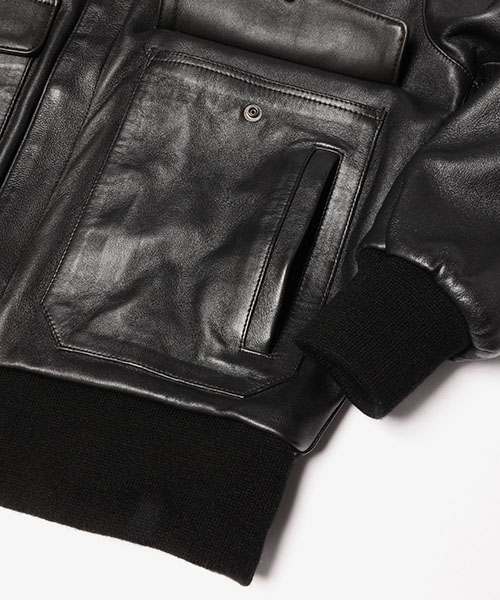 ANTIQUE HAIR SHEEP LEATHER / FLIGHT JACKET OUTER | MR.OLIVE