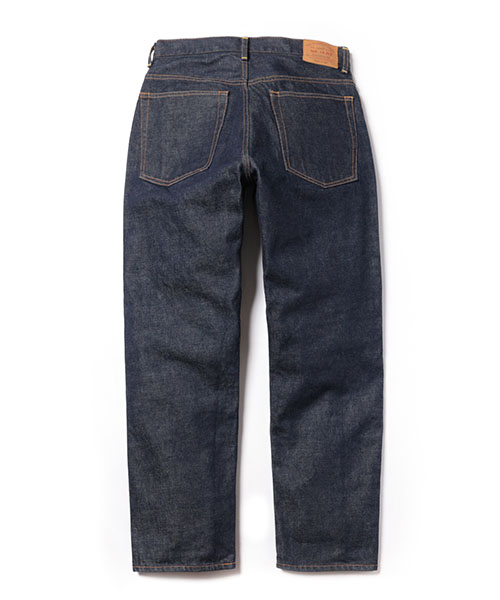 15oz OLD SELVAGE DENIM / WASHED RELAX TAPERED JEANS BOTTOMS | MR 
