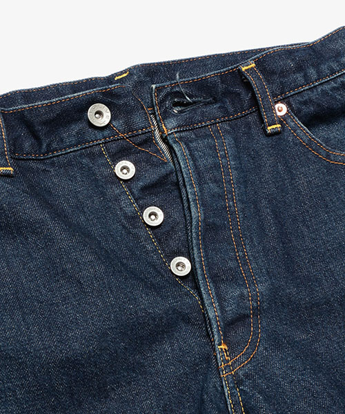 15oz OLD SELVAGE DENIM / USED RELAX TAPERED JEANS BOTTOMS | MR ...