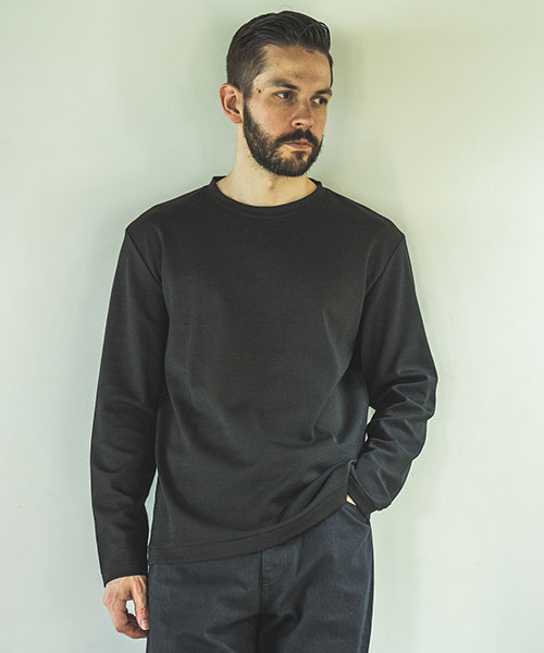 WOOL BLEND MILANO RIB / CREW NECK SHIRT CUT&KNIT | MR.OLIVE