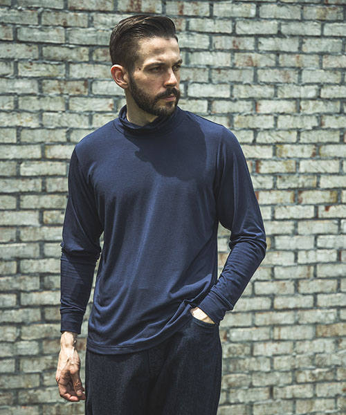 SPANDEX WARM JERSEY / INNER TURTLE SHIRT CUT&KNIT | MR.OLIVE