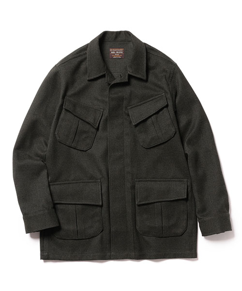 WOOLY TWEED SERGE / JUNGLE FATIGUE JACKET OUTER | MR.OLIVE