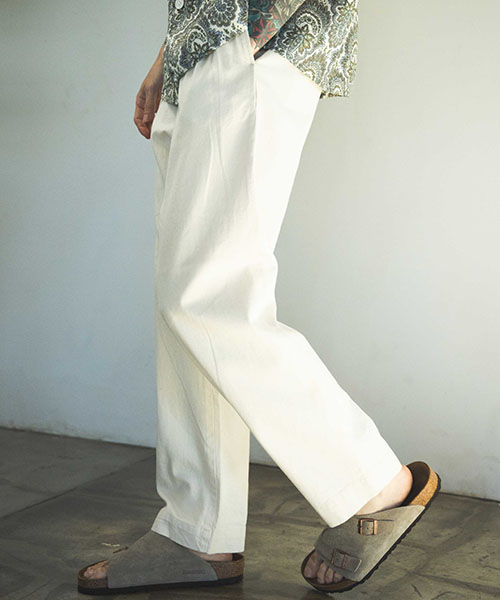 RINSE WASH 8oz DENIM / GURKHA PANTS BOTTOMS | MR.OLIVE