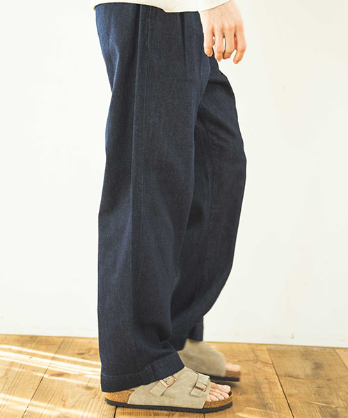 【期間限定送料無料】 GURKHA / DENIM 8oz WASH RINSE PANTS MR.OLIVE | BOTTOMS メンズウェア