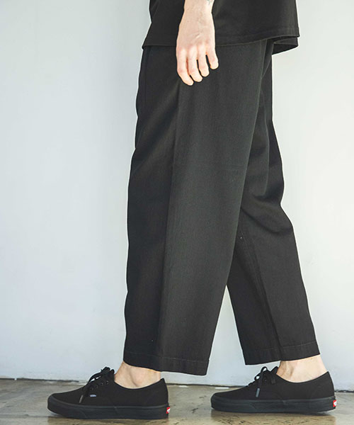 RINSE WASH 8oz DENIM / 2TACK WIDE EASY PANTS BOTTOMS | MR.OLIVE（ミスターオリーブ ）公式通販サイト