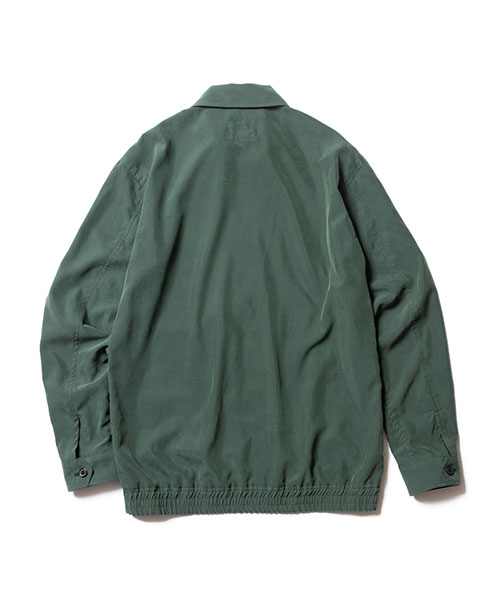 T/R POWDER CLOTH / ZIP UP SHIRT JACKET OUTER | MR.OLIVE