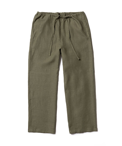 SILKY LINEN / RELAX EASY PANTS BOTTOMS | MR.OLIVE（ミスター 