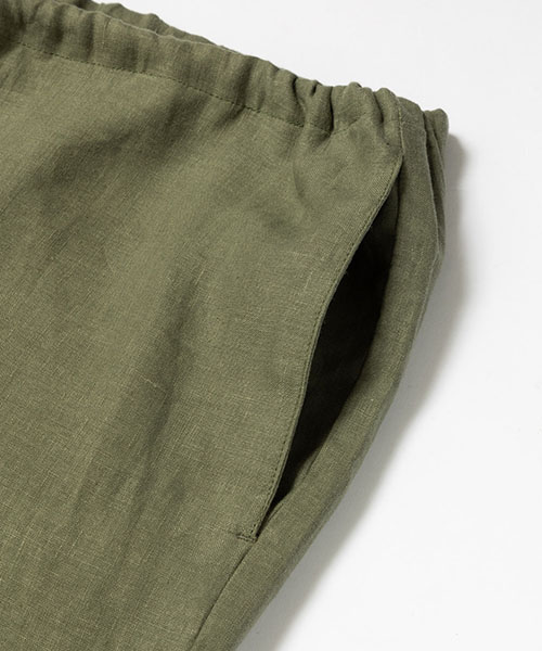 SILKY LINEN / RELAX EASY PANTS BOTTOMS | MR.OLIVE（ミスター