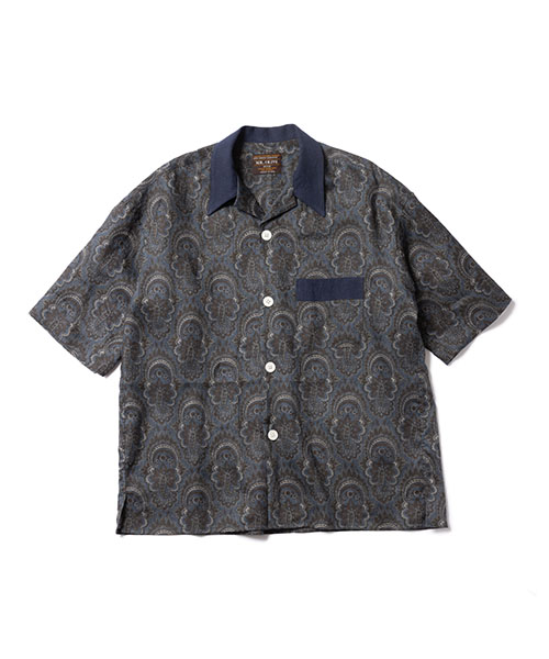 PAISLEY LINEN / CLASSIC OPEN COLLAR SHIRT SHIRTS | MR.OLIVE（ミスターオリーブ）公式通販サイト