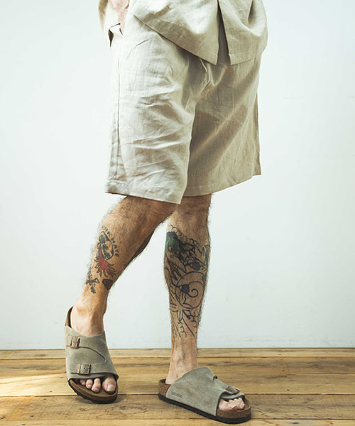 SILKY LINEN / RELAX EASY SHORTS BOTTOMS | MR.OLIVE（ミスター