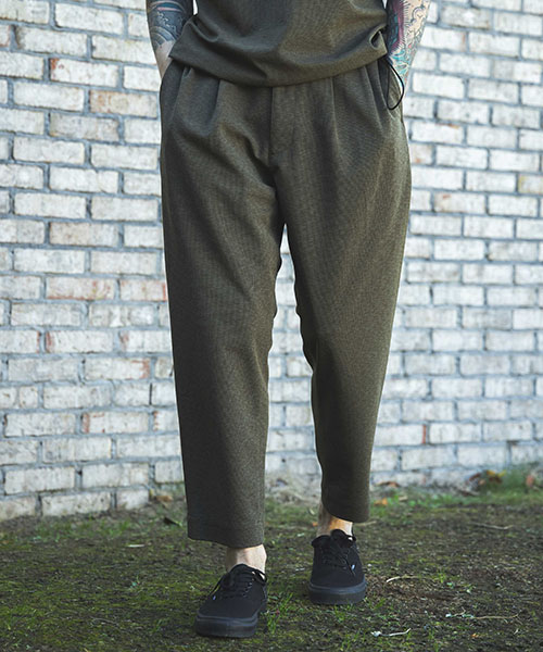 FIELDSENSOR PANAMA JERSEY / 2TACK TAPERED EASY PANTS BOTTOMS FIELDSENSOR PANAMA JERSEY / 2TACK TAPERED EASY PANTS BOTTOMS
