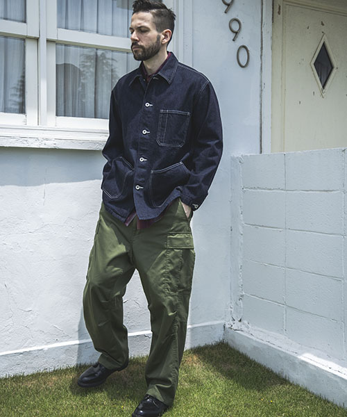 RINSE WASH 12oz CRUNCH DEINIM / COVERALL JACKET OUTER | MR