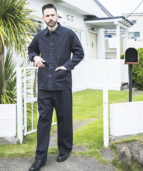 RINSE WASH 12oz CRUNCH DEINIM / COVERALL JACKET OUTER | MR