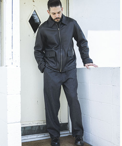 HAIR SHEEP SOFT LEATHER / TYPE M421A FLIGHT JACKET OUTER
