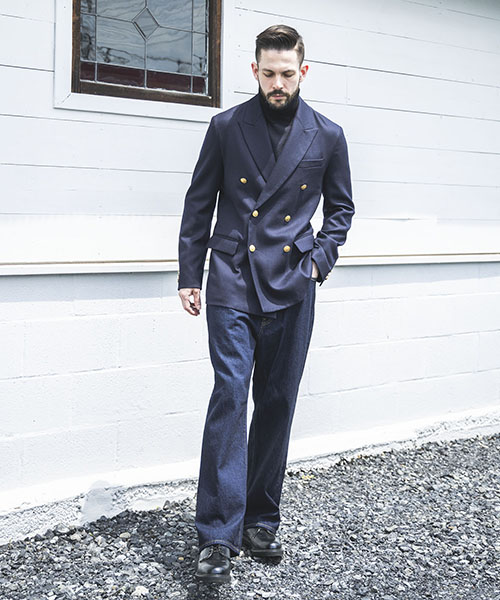 PREMIUM WOOL SAXONY / BOUBLE BREASTED BLAZER OUTER | MR