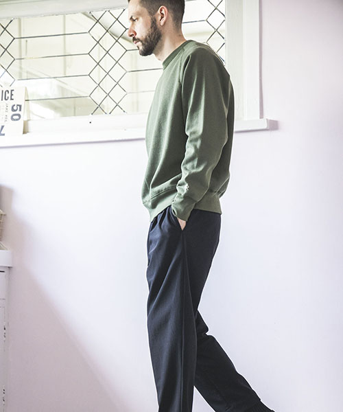 LEOTHERMO STRETCH PIQUE / 2TACK WIDE EASY PANTS BOTTOMS | MR