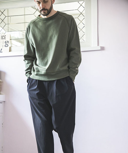 LEOTHERMO STRETCH PIQUE / 2TACK WIDE EASY PANTS BOTTOMS | MR