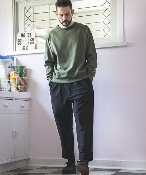 Ꮇfil✨easy trousers　グリーン系　38 Wide-leg silk trousers, green | Marella