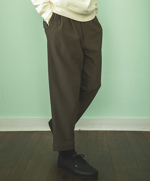 LEOTHERMO STRETCH PIQUE / 2TACK WIDE EASY PANTS BOTTOMS | MR