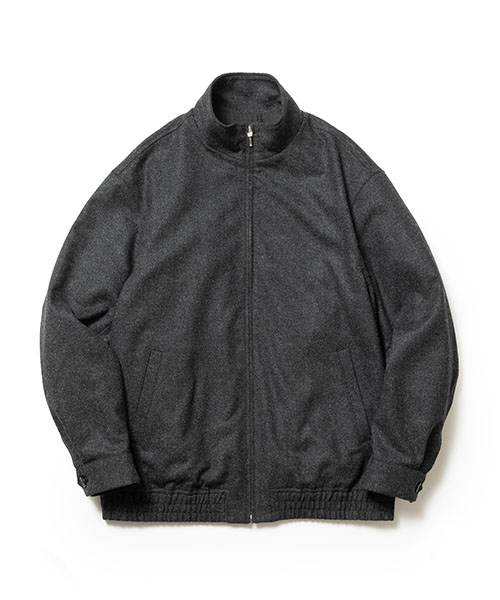 RECYCLING WOOL SOFT TWILL / TRACK JACKET OUTER | MR.OLIVE