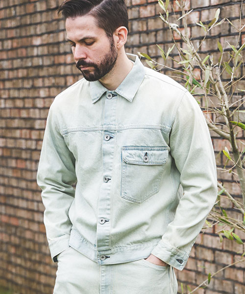 HAND CRAFT BLEACH DENIM / TYPE-1 G-JACKET OUTER | MR.OLIVE