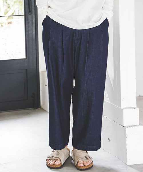 28comfortable reason グリーンデニム nearness ジーンズ デニム デニムパンツ センターシームデニム