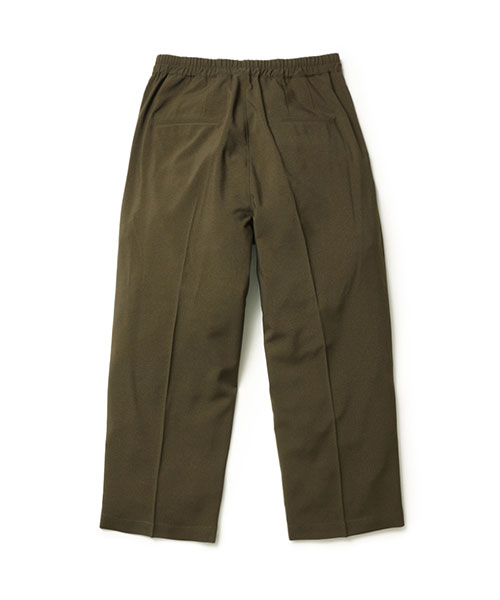 THICK &THIN YERN POLYESTER / 2TACK WIDE EASY PANTS BOTTOMS