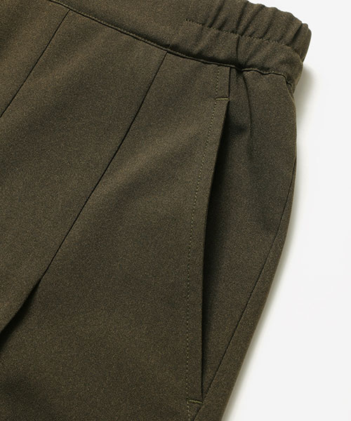 THICK &THIN YERN POLYESTER / 2TACK WIDE EASY PANTS BOTTOMS