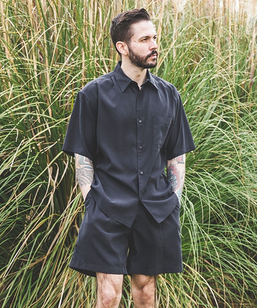 【美品】MR. OLIVE 半袖シャツ Lサイズ MR.OLIVE 【MROLIVE(ミスターオリーブ)】FRENCH LINEN WASHABLE