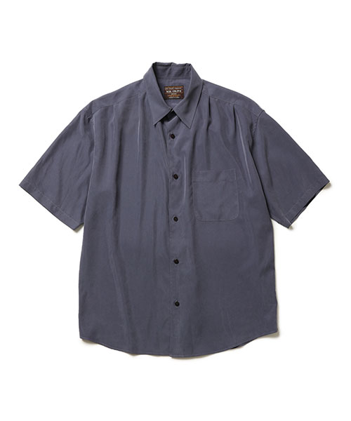 T/R POWDER CLOTH / DRAPE TACK SHIRT SHIRTS | MR.OLIVE