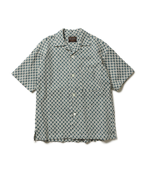 まつしたMR.OLIVE，ミスターオリーブ FLOWER LACE / OPEN COLLAR SHIRT SHIRTS | MR.OLIVE（ミスター