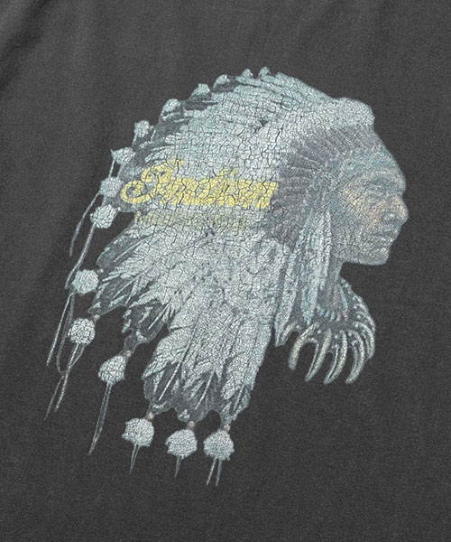 INDIAN MOTOCYCLE COLLABORATION / USED PRINT T-SHIRT TYPE-C