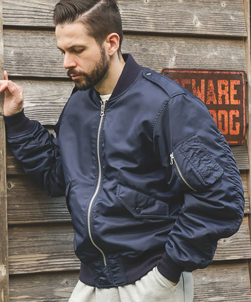 L-2 フライトジャケット オリーブ サイズ42 MILITARY NYLON / L-2 FLIGHT JACKET OUTER | MR.OLIVE
