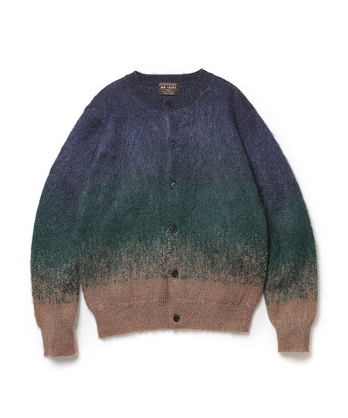 GRADATION MOHAIR KNIT / 6-BUTTON CARDIGAN CUT&KNIT | MR