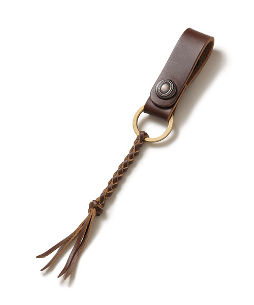 MR.OLIVE ポリッシュスチールレザー キーホルダー ME361 MR.OLIVE キーホルダー キーリング ME361 Brass ALE&Co.,